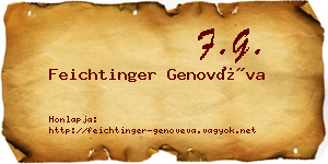 Feichtinger Genovéva névjegykártya